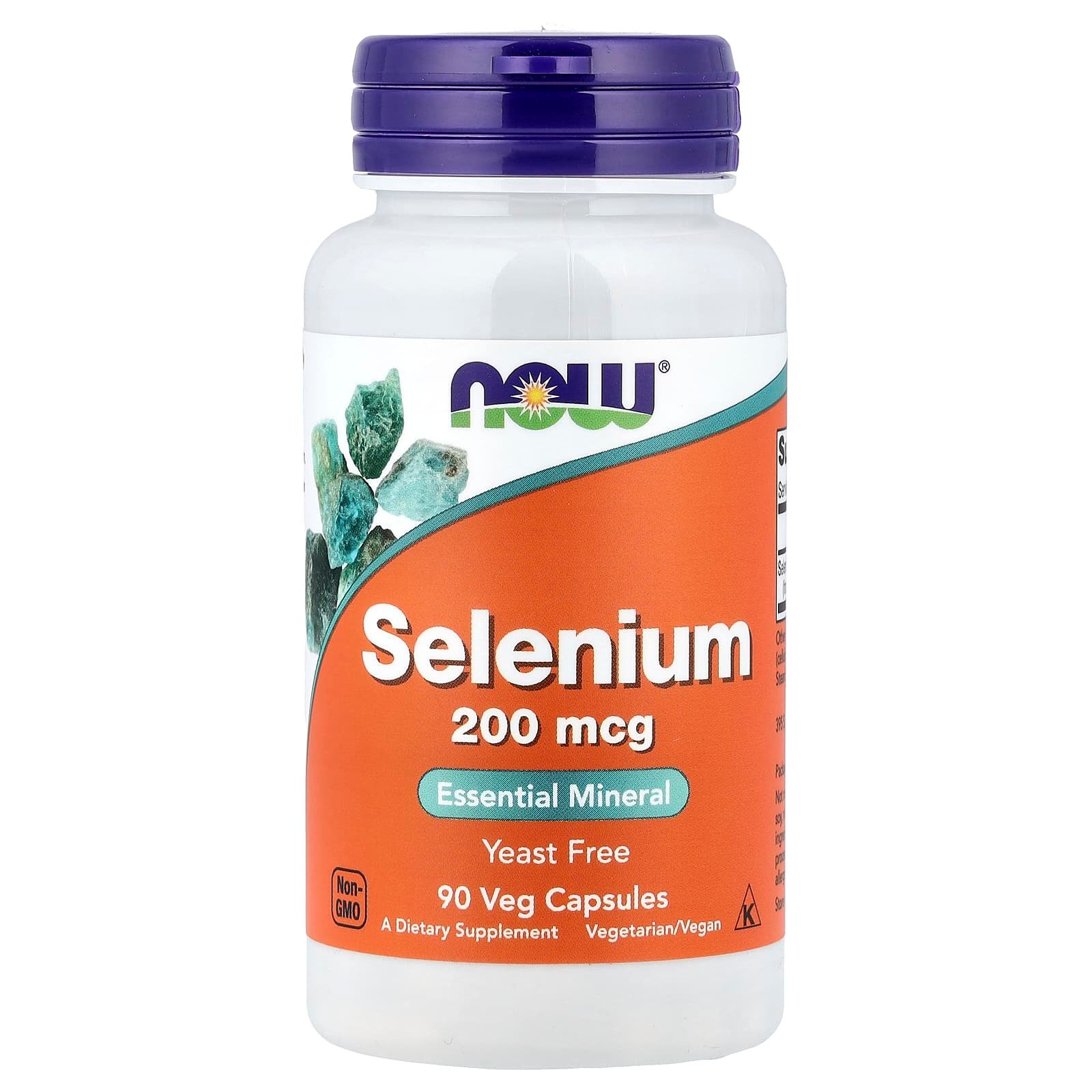 Now Foods, Selenium, 200 mcg, 90 Vegan - Image 2