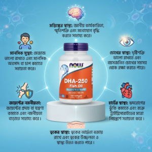 Now Foods DHA-250 with 125 EPA, Molecularly Distilled, Supports Brain Health, 120 Softgels